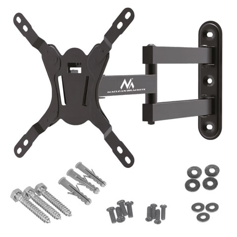 Maclean MACLEAN UCHWYT DO TELEWIZORA LUB MONITORA, MAX. VESA 200X200, 23-43", 30KG, CZARNY MC-418 Maclean MACLEAN UCHWYT DO TELEWIZORA LUB MONITORA, MAX. VESA 200X200, 23-43", 30KG, CZARNY MC-418