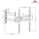 Maclean Uchwyt ścienny do telewizora Maclean MC-761 (ścienne, Uchylny; 26" - 55"; max. 30kg)
