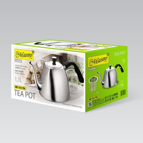 Maestro Czajniczek stalowy 1,1L MR-1333-Tea MAESTRO Maestro Czajniczek stalowy 1,1L MR-1333-Tea MAESTRO