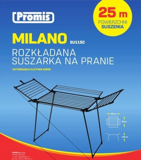 PROMIS PROMIS SUSZARKA NA PRANIE MILANO,ROZKŁADANA, DODAT