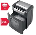 REXEL Rexel Niszczarka Momentum M515, P-5, 30L, 15 kartek, tnie na ścinki 2 x 15 mm, czarna