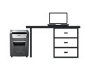 REXEL Rexel Niszczarka Momentum M515, P-5, 30L, 15 kartek, tnie na ścinki 2 x 15 mm, czarna