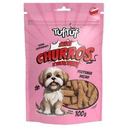 TufTuf Tuf Tuf Mini Churros z wołowiną dla psa 100g