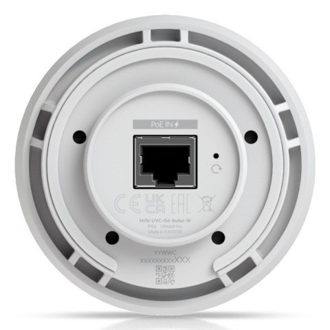 UBIQUITI Kamera Ubiquti UniFi G6 Bullet White (UVC-G6-BULLET-W) 8MP 3840 x 2160 (16:9) IP66 IK04 9,9W UBIQUITI Kamera Ubiquti UniFi G6 Bullet White (UVC-G6-BULLET-W) 8MP 3840 x 2160 (16:9) IP66 IK04 9,9W