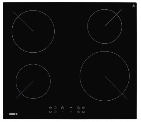 AKPO Płyta ceramiczna AKPO PKA 58 008/2 czarna AKPO Płyta ceramiczna AKPO PKA 58 008/2 czarna