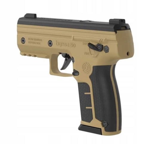 Byrna Pistolet na kule gumowe i pieprzowe BYRNA SD TAN k.68 CO2 8g zestaw (SK68300-TAN)