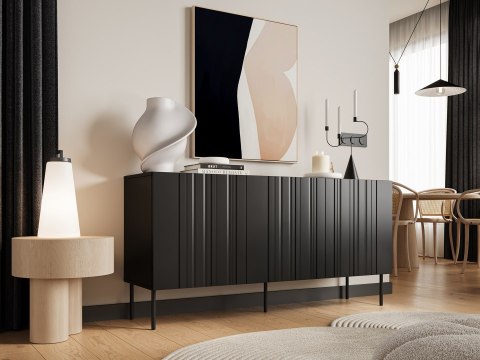 Cama MEBLE Komoda ISLA 150,5x40x75 czarny mat Cama MEBLE Komoda ISLA 150,5x40x75 czarny mat