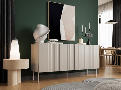 Cama MEBLE Komoda ISLA 150,5x40x75 kaszmir mat