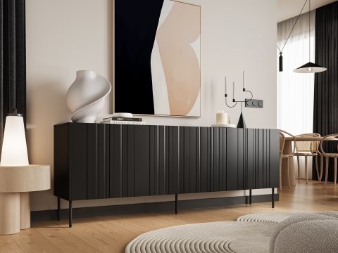 Cama MEBLE Komoda ISLA 200x40x75 czarny mat Cama MEBLE Komoda ISLA 200x40x75 czarny mat
