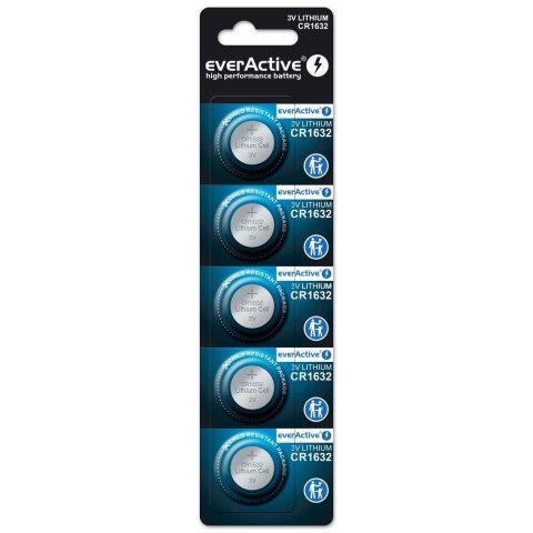 EverActive EVERACTIVE BATERIA LITOWA CR1632 BLISTER 5 SZT. CR16325BL EverActive EVERACTIVE BATERIA LITOWA CR1632 BLISTER 5 SZT. CR16325BL