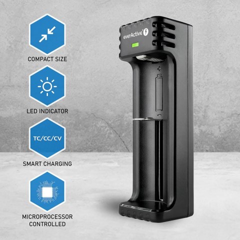 EverActive EVERACTIVE ŁADOWARKA DO AKUMULATORÓW CYLINDRYCZNYCH LI-ION LC100 EverActive EVERACTIVE ŁADOWARKA DO AKUMULATORÓW CYLINDRYCZNYCH LI-ION LC100