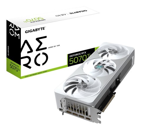 Gigabyte Karta graficzna Gigabyte GeForce RTX 5070 Ti AERO OC 16GB Gigabyte Karta graficzna Gigabyte GeForce RTX 5070 Ti AERO OC 16GB