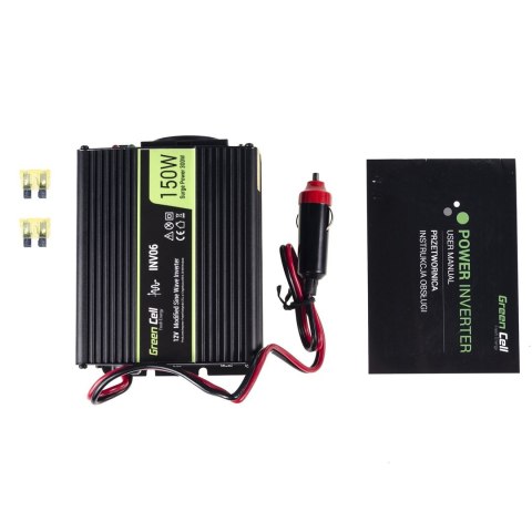 Green Cell GREEN CELL PRZETWORNICA INV06 12V-230V 150W/300W