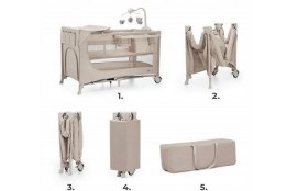 KinderKraft KinderKraft Łóżeczko turystyczne JOY 2 BEIGE