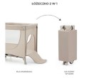 KinderKraft KinderKraft Łóżeczko turystyczne JOY 2 BEIGE