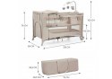 KinderKraft KinderKraft Łóżeczko turystyczne JOY 2 BEIGE