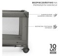 KinderKraft KinderKraft Łóżeczko turystyczne JOY 2 DARK GREY