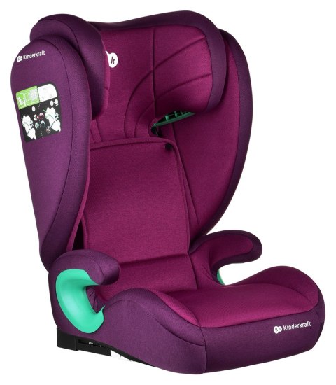 KinderKraft Kinderkraft Fotel Junior Fix 2 i-Size 100-150cm Cherry Pearl KinderKraft Kinderkraft Fotel Junior Fix 2 i-Size 100-150cm Cherry Pearl