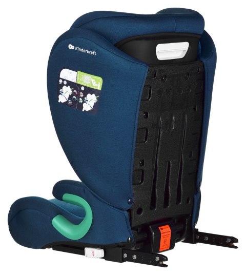 KinderKraft Kinderkraft Fotel Junior Fix 2 i-Size 100-150cm Harbor Blue KinderKraft Kinderkraft Fotel Junior Fix 2 i-Size 100-150cm Harbor Blue