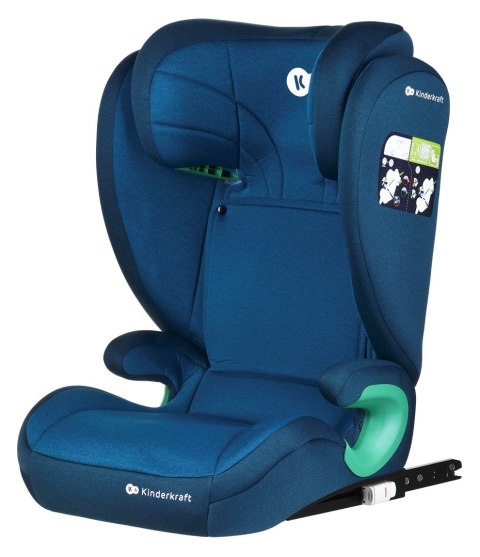 KinderKraft Kinderkraft Fotel Junior Fix 2 i-Size 100-150cm Harbor Blue KinderKraft Kinderkraft Fotel Junior Fix 2 i-Size 100-150cm Harbor Blue