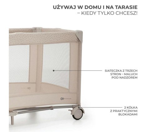 KinderKraft Kinderkraft Joy 2 łóżeczko turystyczne beżowy KinderKraft Kinderkraft Joy 2 łóżeczko turystyczne beżowy