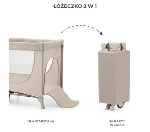 KinderKraft Kinderkraft Joy 2 łóżeczko turystyczne beżowy KinderKraft Kinderkraft Joy 2 łóżeczko turystyczne beżowy