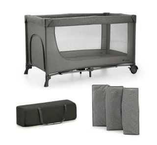 KinderKraft Kinderkraft Łóżeczko turystyczne Joy 2 ciemnoszary