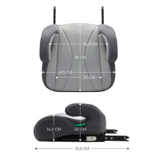 KinderKraft Kinderkraft fotelik samochodowy I-BOOST szary