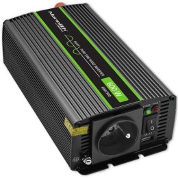 Qoltec QOLTEC PRZETWORNICA NAPIĘCIA MONOLITH 1200 MS WAVE | 12V NA 230V | 600/1200W | USB