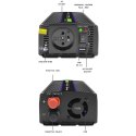 Qoltec QOLTEC PRZETWORNICA NAPIĘCIA MONOLITH 1200 MS WAVE | 12V NA 230V | 600/1200W | USB