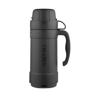 Thermos Termos szklany 750 ml z jednym kubkiem THERMOS - czarny