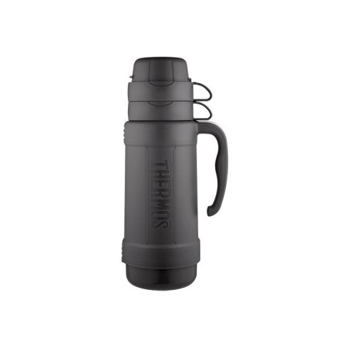 Thermos Termos szklany z dwoma kubkami 1l black 194530 THERMOS