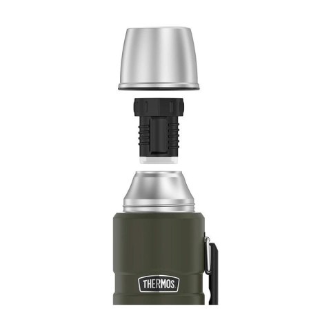 Thermos Termos z uchwytem na napoje 470 ml THERMOS - zieleń wojskowa