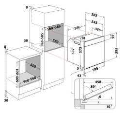 Whirlpool Piekarnik WHIRLPOOL WTA C 8411 SC AN