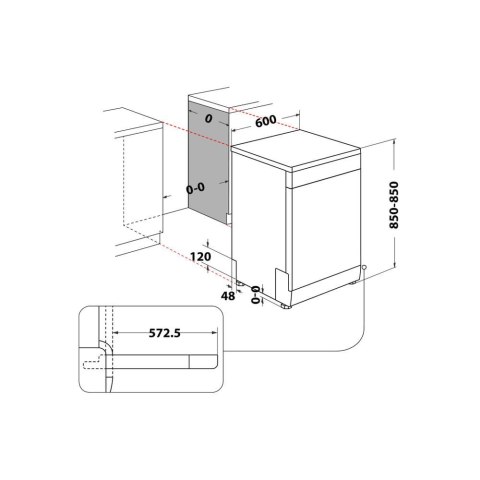 Whirlpool Zmywarka WHIRLPOOL WFC 3C26 PF X Whirlpool Zmywarka WHIRLPOOL WFC 3C26 PF X