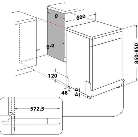 Whirlpool Zmywarka WHIRLPOOL WFC 3C26 PF X Whirlpool Zmywarka WHIRLPOOL WFC 3C26 PF X