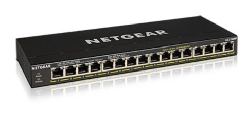 NETGEAR Switch Netgear GS316PP-100EUS 16p PoE 183W (PoE+: 16p) Unmanaged Gigabit NETGEAR Switch Netgear GS316PP-100EUS 16p PoE 183W (PoE+: 16p) Unmanaged Gigabit