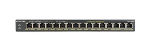 NETGEAR Switch Netgear GS316PP-100EUS 16p PoE 183W (PoE+: 16p) Unmanaged Gigabit NETGEAR Switch Netgear GS316PP-100EUS 16p PoE 183W (PoE+: 16p) Unmanaged Gigabit