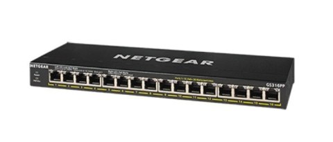 NETGEAR Switch Netgear GS316PP-100EUS 16p PoE 183W (PoE+: 16p) Unmanaged Gigabit NETGEAR Switch Netgear GS316PP-100EUS 16p PoE 183W (PoE+: 16p) Unmanaged Gigabit