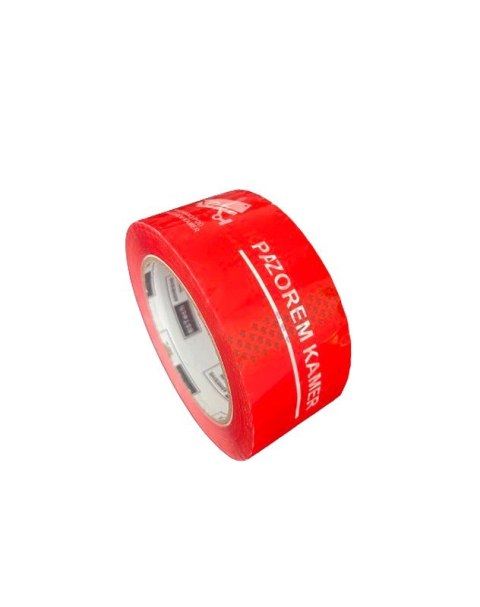 BESTPAK BSTech Taśma klejąca z nadrukiem "Pakowane pod nadzorem kamer" na całej długości taśmy (48mm x 100m) BESTPAK BSTech Taśma klejąca z nadrukiem "Pakowane pod nadzorem kamer" na całej długości taśmy (48mm x 100m)