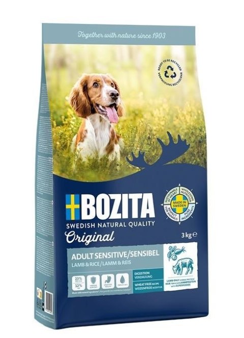 BOZITA Bozita Original Adult Sensitive Digestion Lamb - 3kg BOZITA Bozita Original Adult Sensitive Digestion Lamb - 3kg