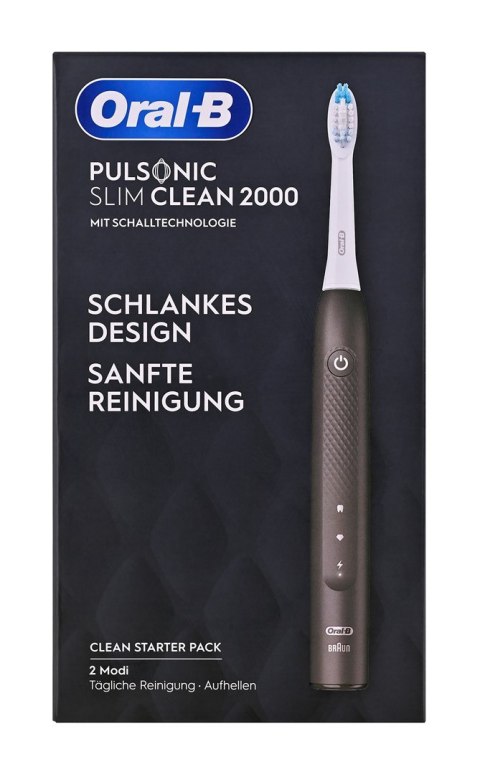 Braun Szczoteczka Oral-B PULSONIC SLIM CLEAN 2000 czarna Braun Szczoteczka Oral-B PULSONIC SLIM CLEAN 2000 czarna