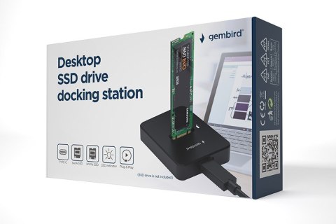 GEMBIRD GEMBIRD STACJA DOKUJĄCA DO DYSKÓW M.2 SATA I NVME SSD CZARNA GEMBIRD GEMBIRD STACJA DOKUJĄCA DO DYSKÓW M.2 SATA I NVME SSD CZARNA
