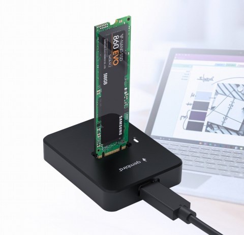 GEMBIRD GEMBIRD STACJA DOKUJĄCA DO DYSKÓW M.2 SATA I NVME SSD CZARNA GEMBIRD GEMBIRD STACJA DOKUJĄCA DO DYSKÓW M.2 SATA I NVME SSD CZARNA