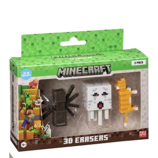 P.M.I. Kids World MINECRAFT 3D ERASERS - 3 PACK VER.A