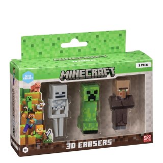 P.M.I. Kids World MINECRAFT 3D ERASERS - 3 PACK VER.D
