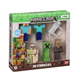 P.M.I. Kids World MINECRAFT 3D ERASERS - 6 PACK DELUXE BOX VER.A