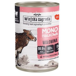 Wiejska zagroda Wiejska Zagroda Monobiałkowa dla kota Wołowina 400g
