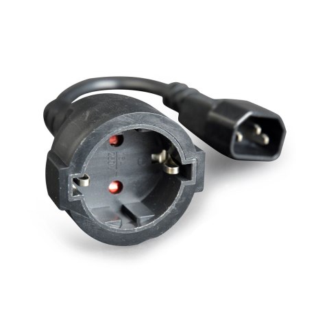 GEMBIRD Adapter GEMBIRD PC-SFC14M-01 (C14 / IEC C14 / IEC 320 C14 M - Schuko, Shuko F; 0,15m; kolor czarny) GEMBIRD Adapter GEMBIRD PC-SFC14M-01 (C14 / IEC C14 / IEC 320 C14 M - Schuko, Shuko F; 0,15m; kolor czarny)