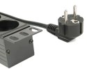 GEMBIRD GEMBIRD LISTWA ZASILAJĄCA RACK 19" PDU EG-PDU-014 1U, 16A, 8X SCHUKO, KABEL 3M